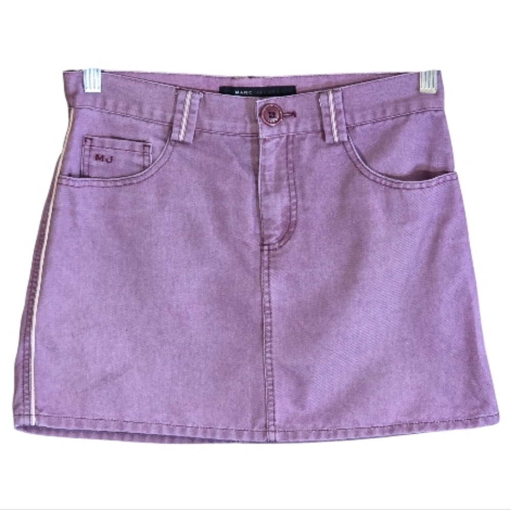 ​Archival Marc Jacobs Y2K Purple Tech Mini Skirt - Made in Poland - Size 4